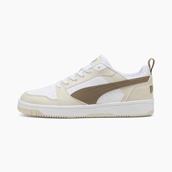 Rebound V6 Low Sneakers, PUMA White-Totally Taupe-Alpine Snow, large-MEX