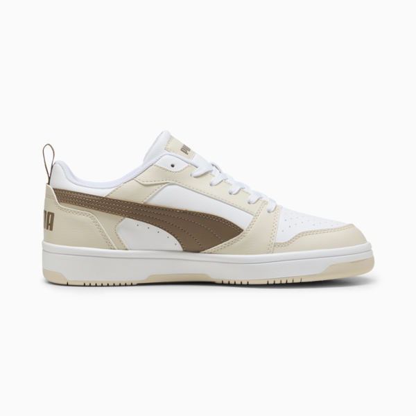 Rebound V6 Low Sneakers, PUMA White-Totally Taupe-Alpine Snow, large-MEX
