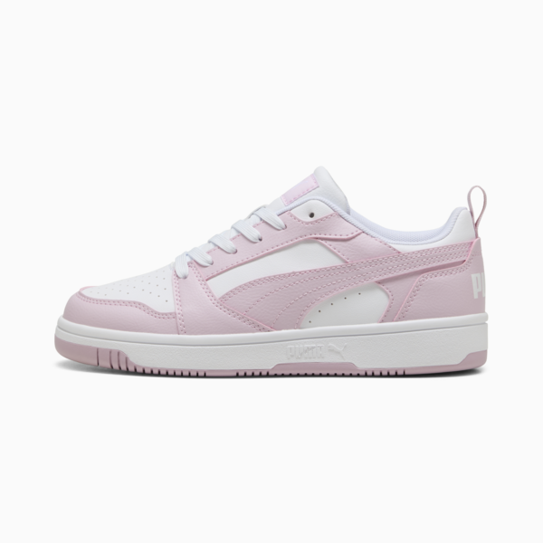Rebound V6 Low Sneakers, PUMA White-Rose Mauve, large-MEX