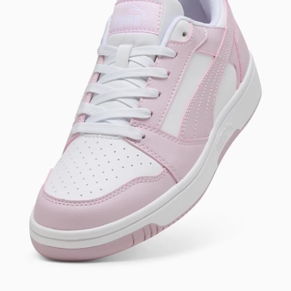 Rebound V6 Low Sneakers, PUMA White-Rose Mauve, large-MEX