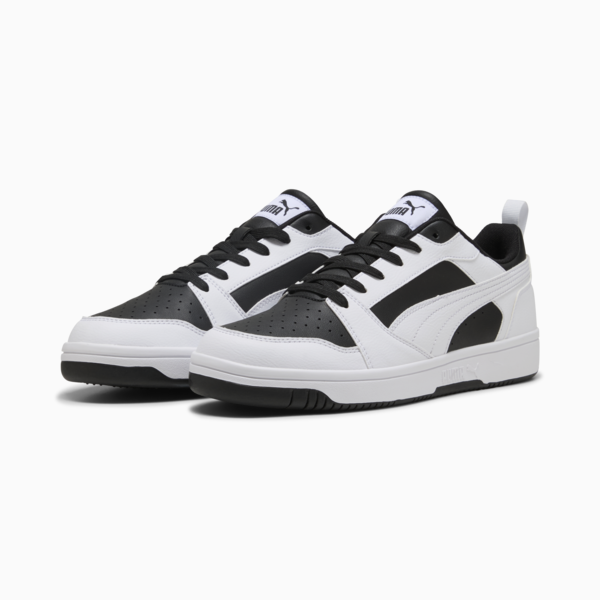 Rebound V6 Low Sneakers, PUMA Black-PUMA White, large-ZAF