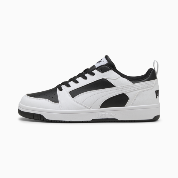 Rebound V6 Low Sneakers, PUMA Black-PUMA White, large-ZAF