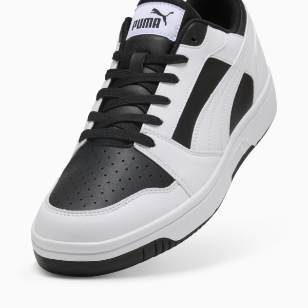 Rebound V6 Low Sneakers, PUMA Black-PUMA White, large-ZAF