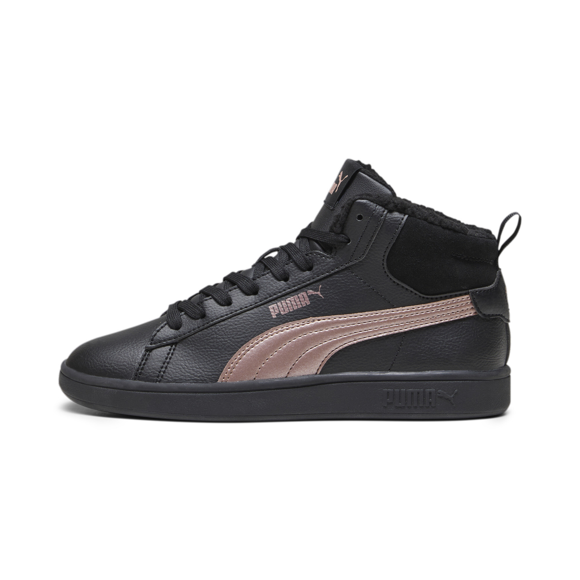 Puma Smash 3.0 Mid WTR Sneakers Schuhe | Mit Plain | Black/Rose Gold | Größe: 38