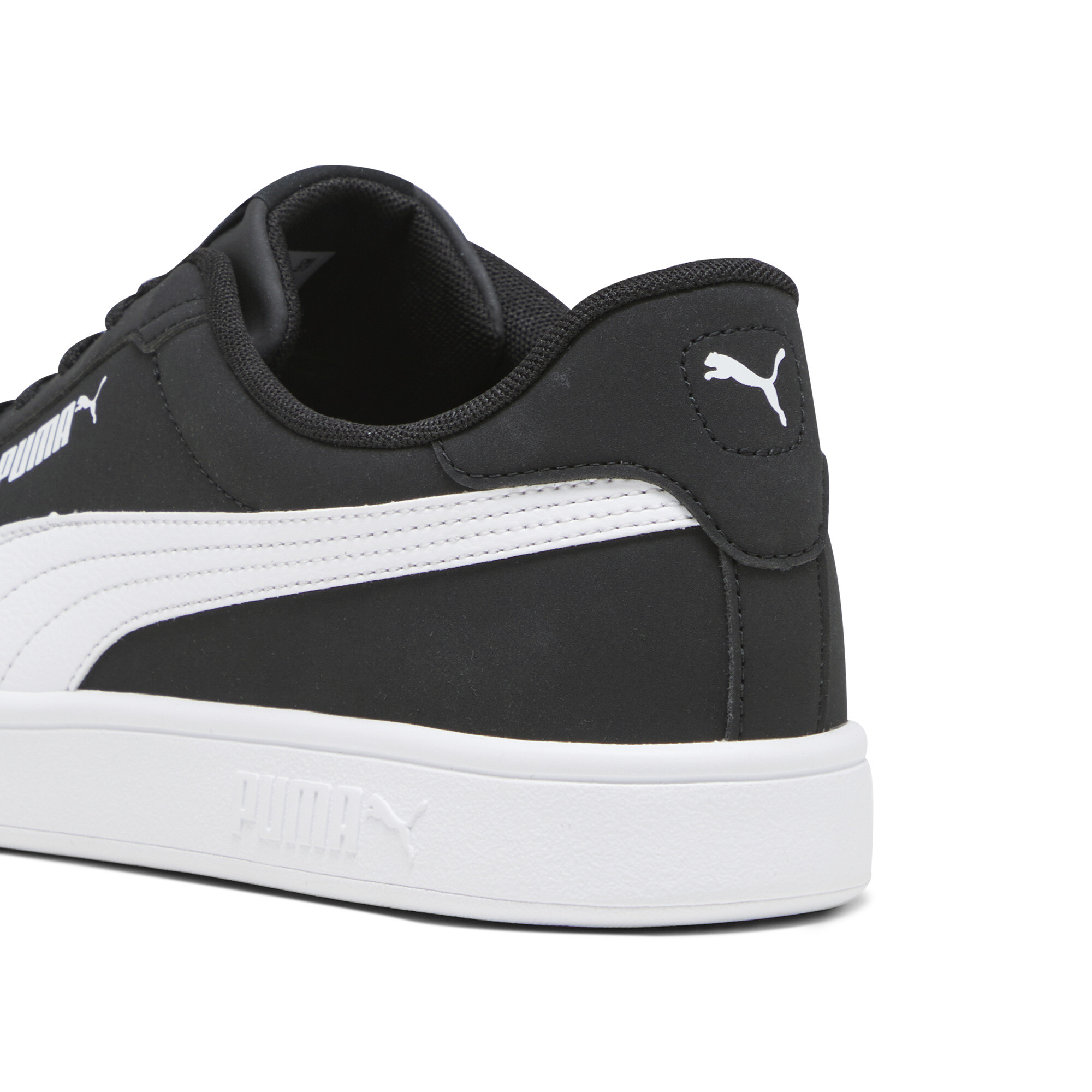 Puma Smash 3.0 Buck Sneakers, Black, Size 37.5, Shoes