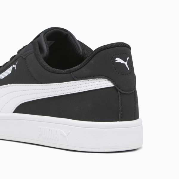 PUMA Smash 3.0 Buck Sneakers, PUMA Black-PUMA White, large-ZAF