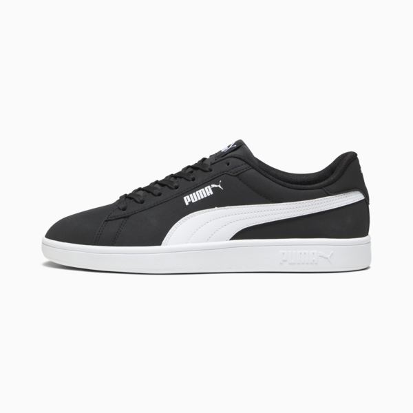 PUMA Smash 3.0 Buck Sneakers, PUMA Black-PUMA White, large-ZAF