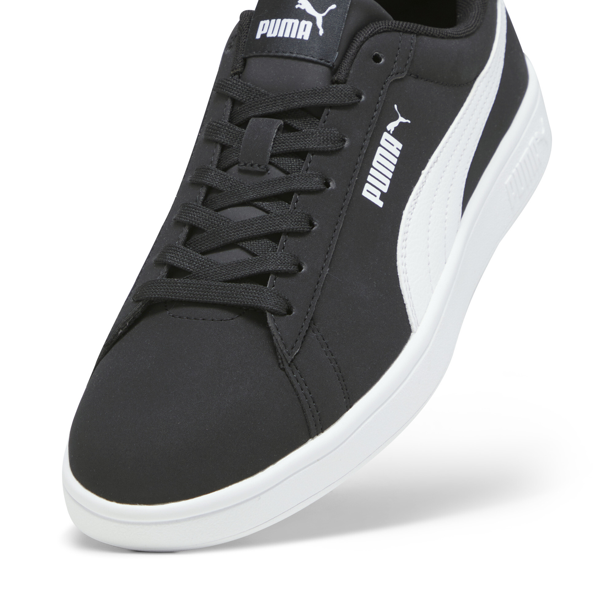 Puma Smash 3.0 Buck Sneakers, Black, Size 37.5, Shoes