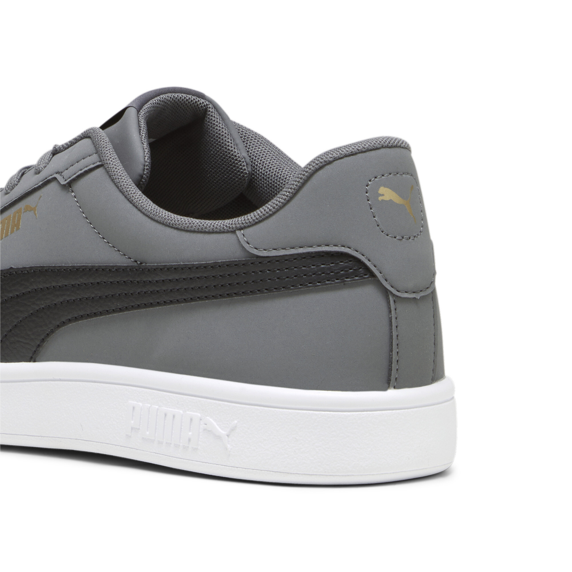 Puma Smash 3.0 Buck Sneakers, Gray, Size 40, Shoes