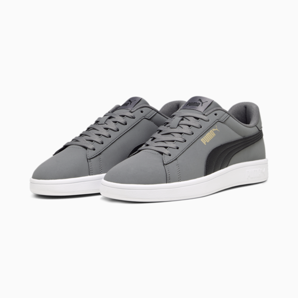 PUMA Smash 3.0 Buck Sneakers, Cool Dark Gray-PUMA Black-PUMA Gold-PUMA White, large-ZAF