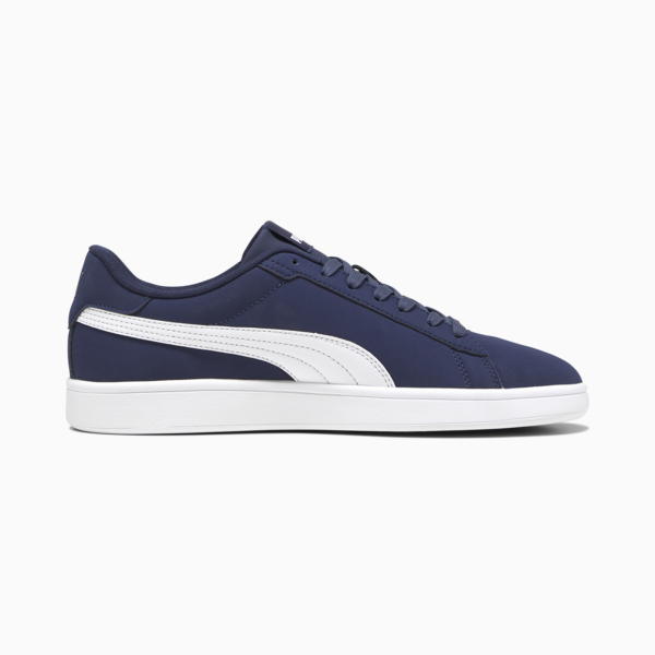 PUMA Smash 3.0 Buck Sneakers, PUMA Navy-PUMA White-PUMA Gold, large-ZAF