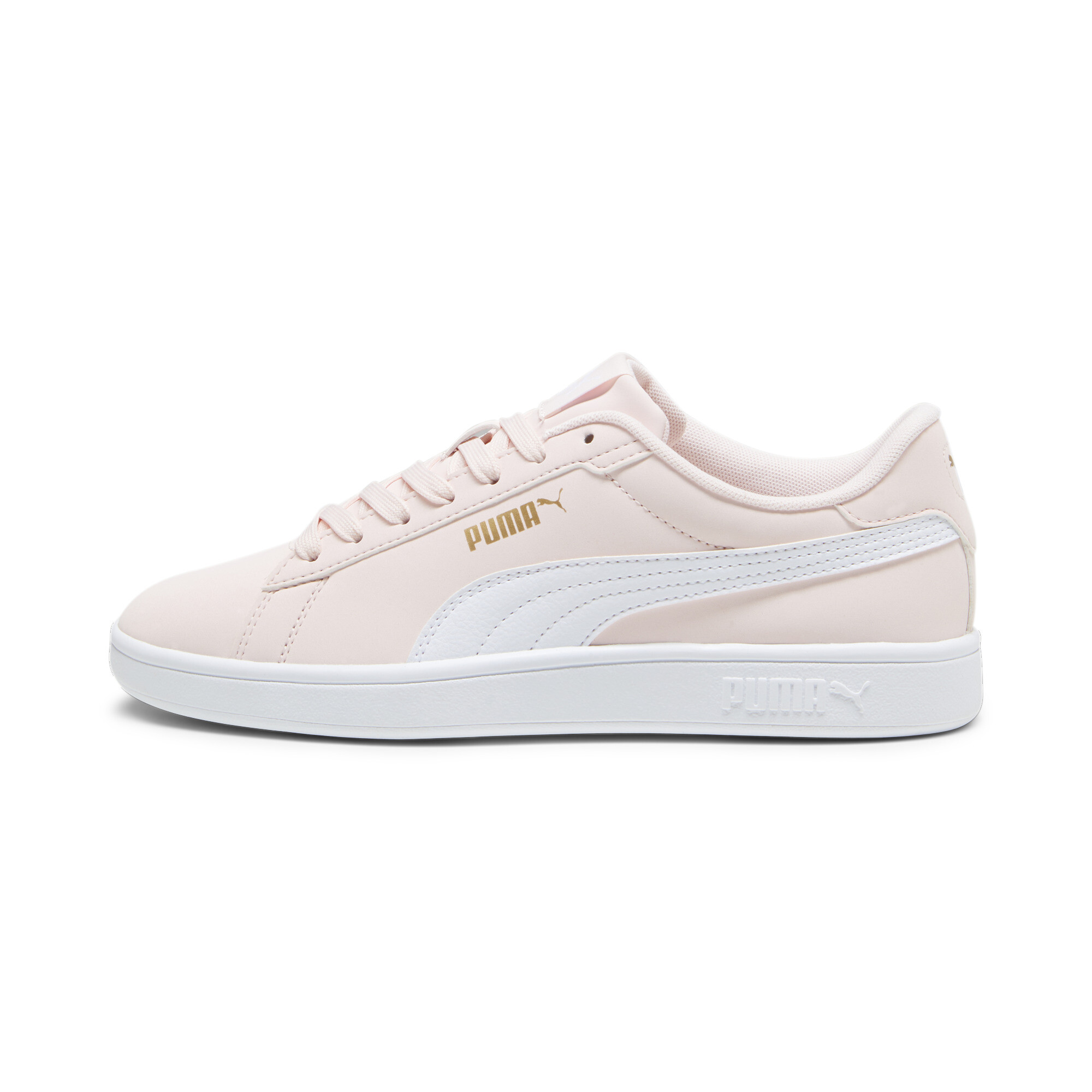 Puma Smash 3.0 Buck Sneakers Schuhe | Mit Plain | Frosty Pink/White/Gold | Größe: 38