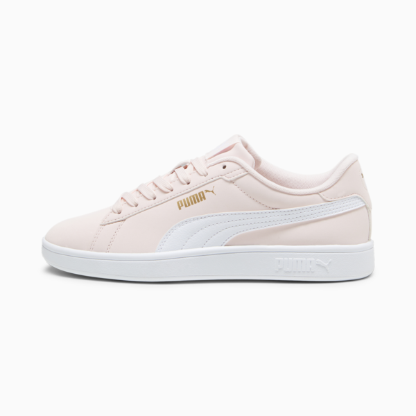 PUMA Smash 3.0 Buck Sneakers, Frosty Pink-PUMA White-PUMA Gold, large-ZAF