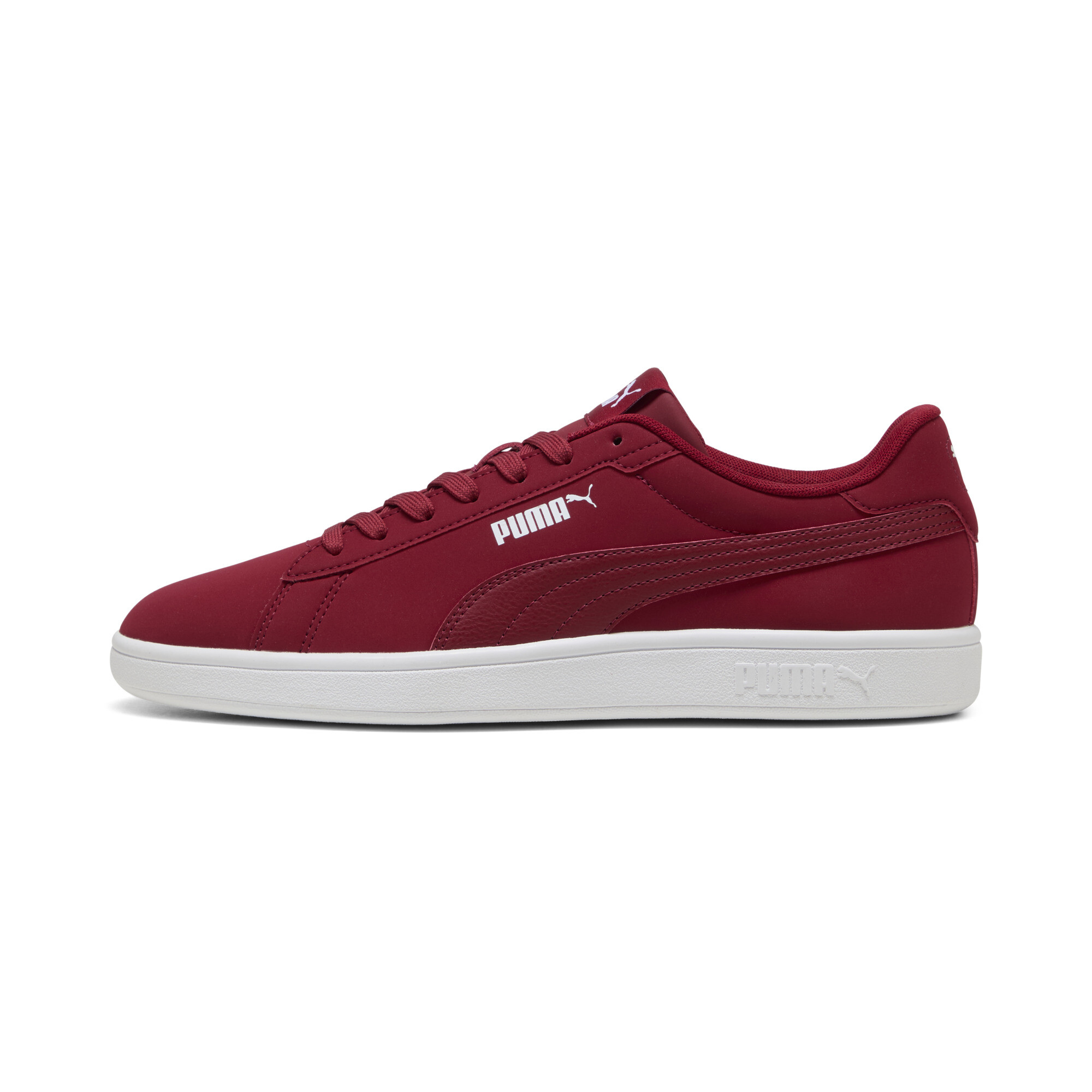 Puma Smash 3.0 Buck Sneakers Schuhe | Mit Plain | Dark Crimson/White | Größe: 42.5