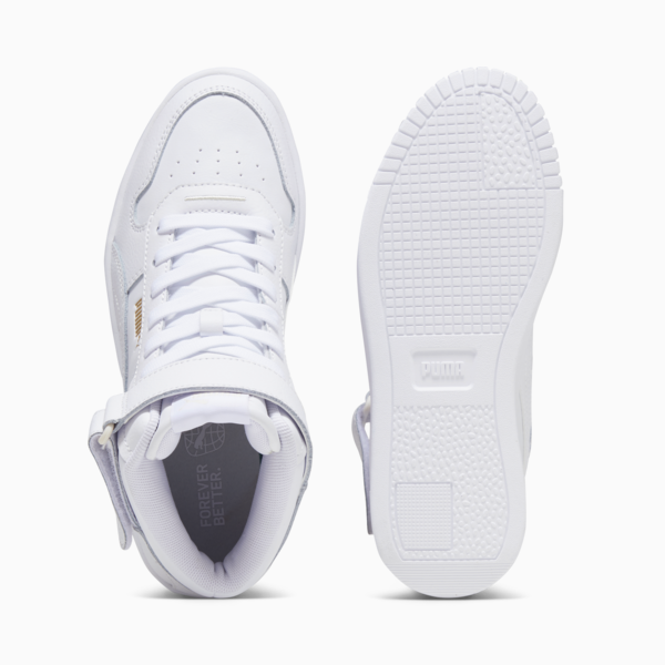 Tenis Mujer Carina Street Lux, PUMA White-PUMA White-PUMA Gold, large-MEX