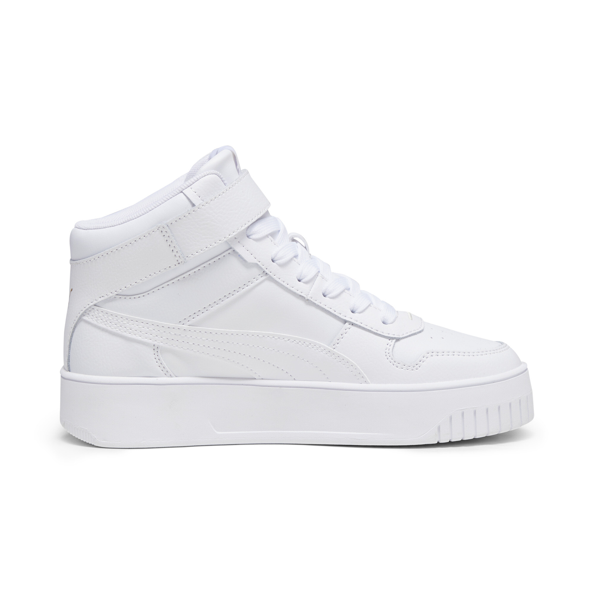 Women's Puma Carina Street Mid's Sneakers, White, Size 40, Shoes