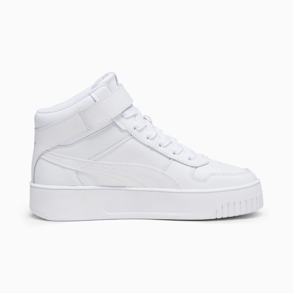 Tenis Mujer Carina Street Lux, PUMA White-PUMA White-PUMA Gold, large-MEX