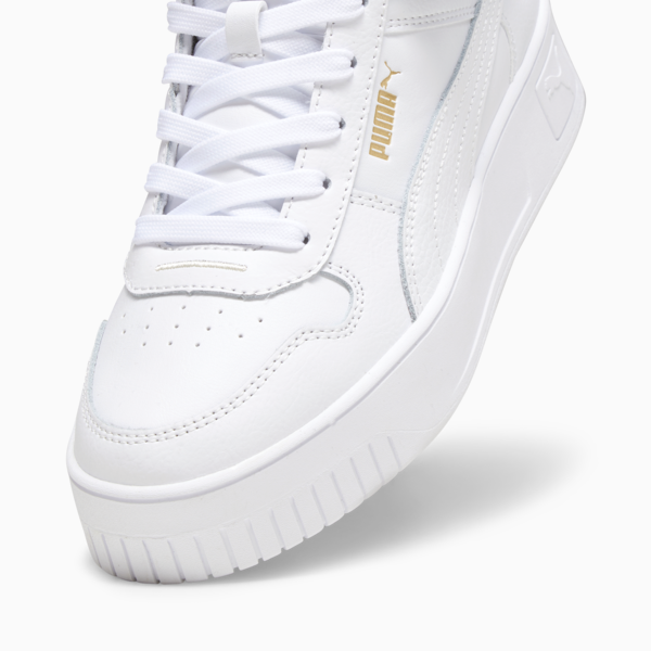 Tenis Mujer Carina Street Lux, PUMA White-PUMA White-PUMA Gold, large-MEX