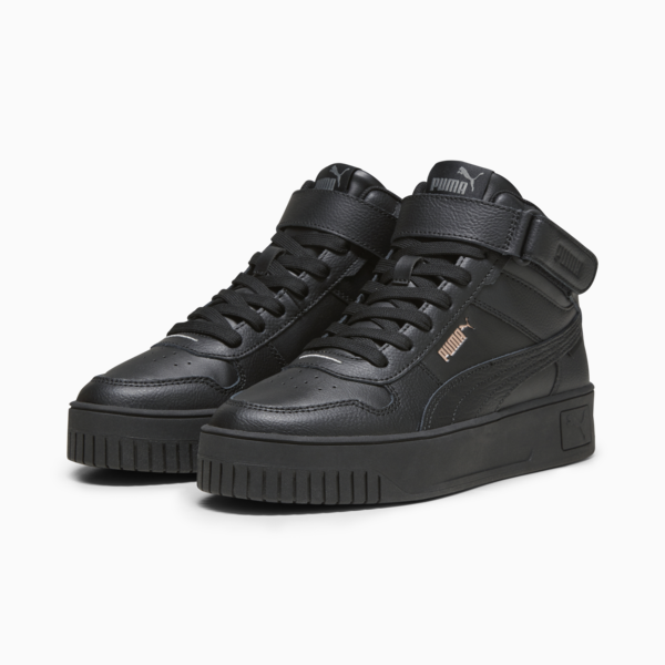 Carina Street Mid Women's Sneakers, PUMA Black-PUMA Black-Rose Gold, large-ZAF