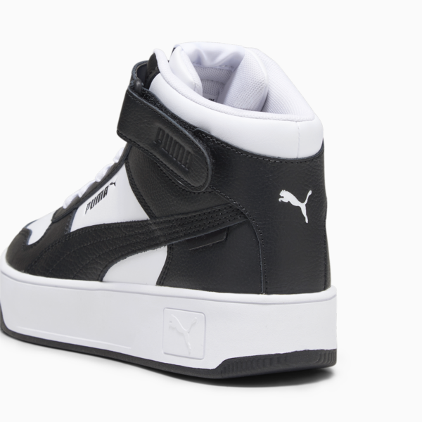 Zapatillas Carina Street Mid para mujer, PUMA White-PUMA Black, large-ARG