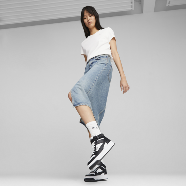 Zapatillas Carina Street Mid para mujer, PUMA White-PUMA Black, large-ARG