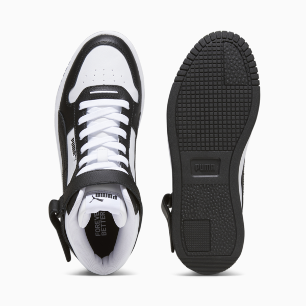 Zapatillas Carina Street Mid para mujer, PUMA White-PUMA Black, large-ARG