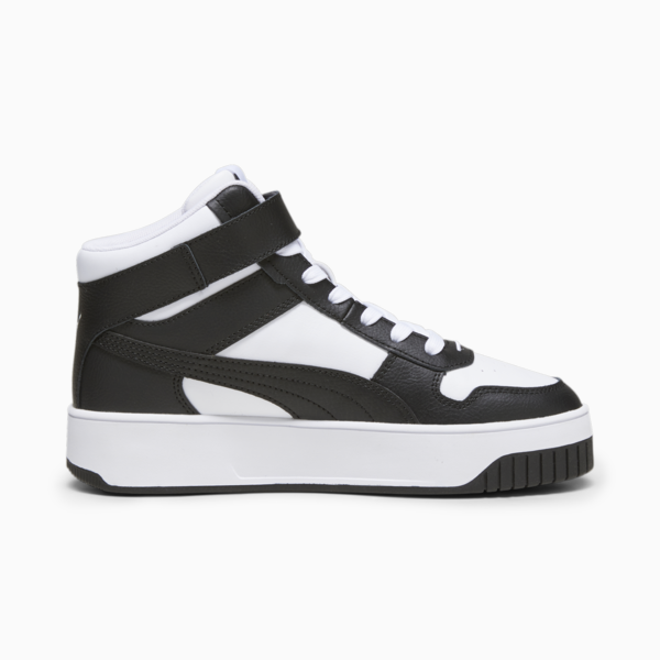 Zapatillas Carina Street Mid para mujer, PUMA White-PUMA Black, large-ARG