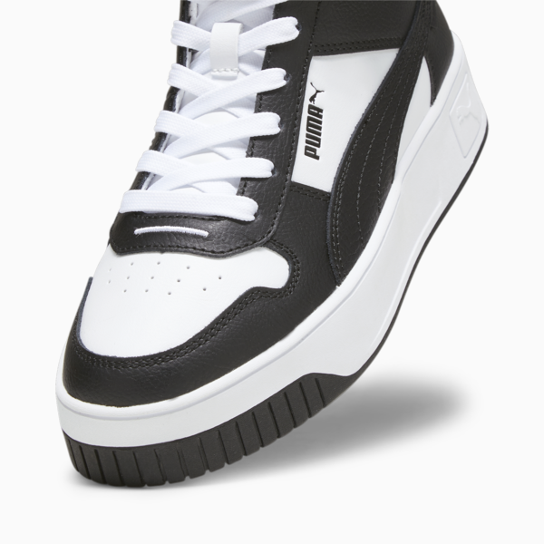 Zapatillas Carina Street Mid para mujer, PUMA White-PUMA Black, large-ARG
