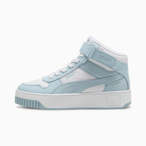 Carina Street Mid Women's Sneakers, PUMA White-Turquoise Surf, large-ZAF