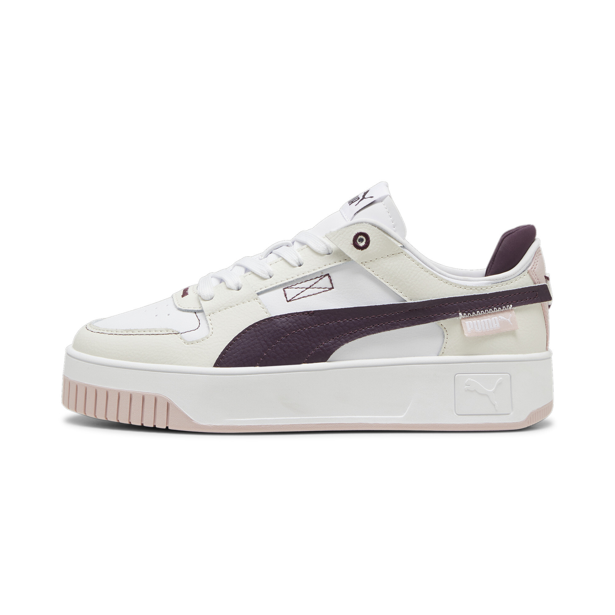 Thumbnail - Puma Carina Street VTG Sneakers Damen Schuhe | White/Midnight Plum/Vapor Gray | Größe: 38