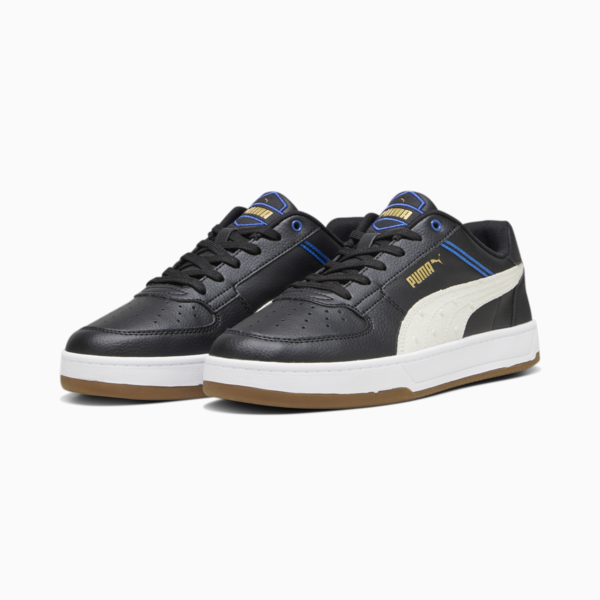 PUMA Caven 2.0 Retro Academia Sneakers, PUMA Black-Warm White-PUMA Team Royal-Gold-Gum, large-ZAF