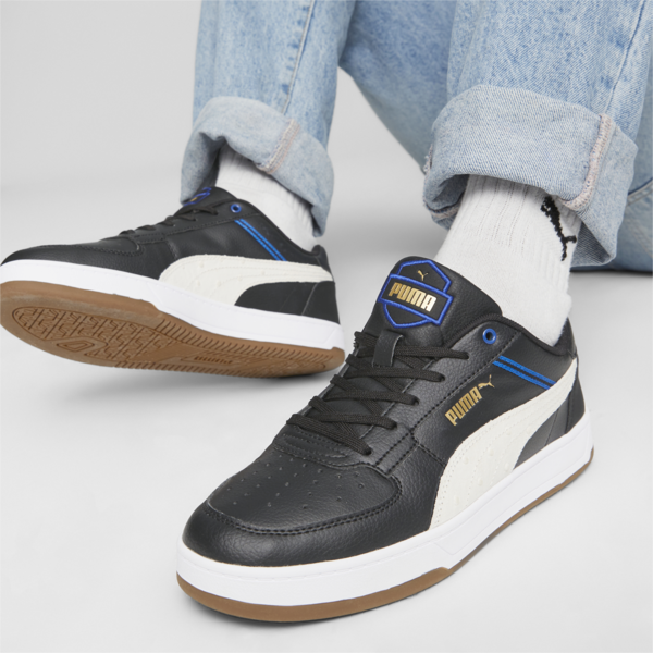 PUMA Caven 2.0 Retro Academia Sneakers, PUMA Black-Warm White-PUMA Team Royal-Gold-Gum, large-ZAF