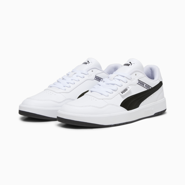 Court Ultra Lite Logo Sneakers, PUMA White-PUMA Black, large-ZAF