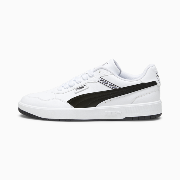 Court Ultra Lite Logo Sneakers, PUMA White-PUMA Black, large-ZAF
