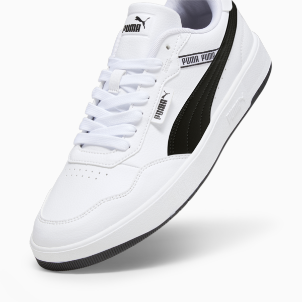 Court Ultra Lite Logo Sneakers, PUMA White-PUMA Black, large-ZAF