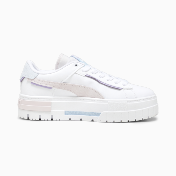 Mayze Crashed Women's Sneakers, PUMA White-Galaxy Pink, large-ZAF
