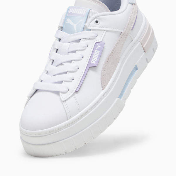 Mayze Crashed Women's Sneakers, PUMA White-Galaxy Pink, large-ZAF