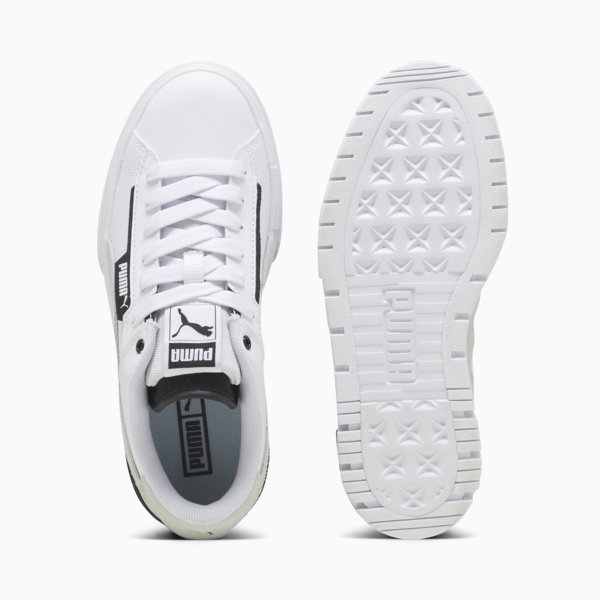 Mayze Crashed Women's Sneakers, PUMA White-PUMA Black, large-ZAF