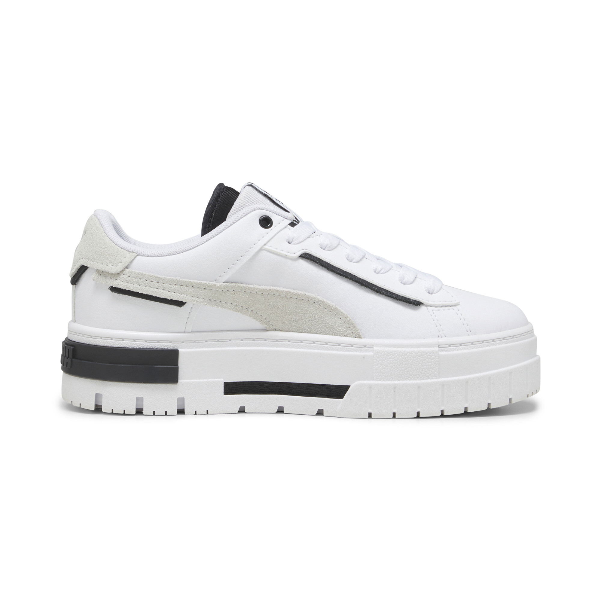 Women's PUMA Mayze Crashed Sneakers In White, Size EU 41