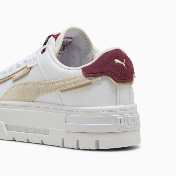Mayze Crashed Women's Sneakers, PUMA White-Sugared Almond, large-ZAF