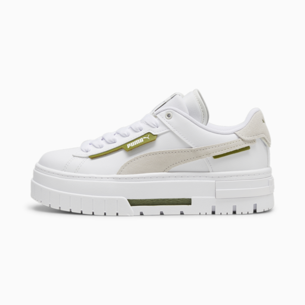 Mayze Crashed Women's Sneakers, PUMA White-Vapor Gray, large-ZAF
