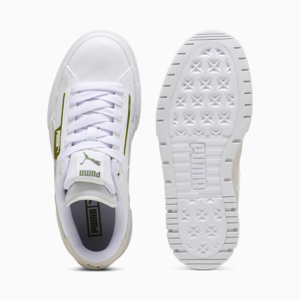 Mayze Crashed Women's Sneakers, PUMA White-Vapor Gray, large-ZAF