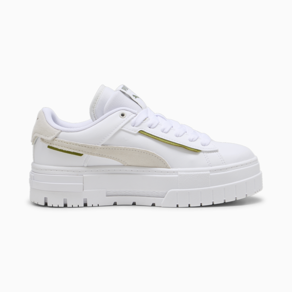 Mayze Crashed Women's Sneakers, PUMA White-Vapor Gray, large-ZAF