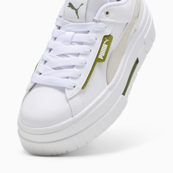 Mayze Crashed Women's Sneakers, PUMA White-Vapor Gray, large-ZAF