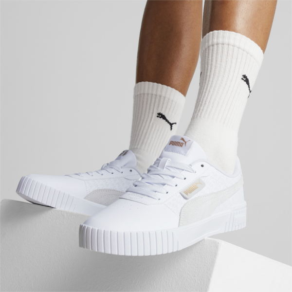 Carina 2.0 Women's Sneakers, PUMA White-PUMA Gold, large-ZAF