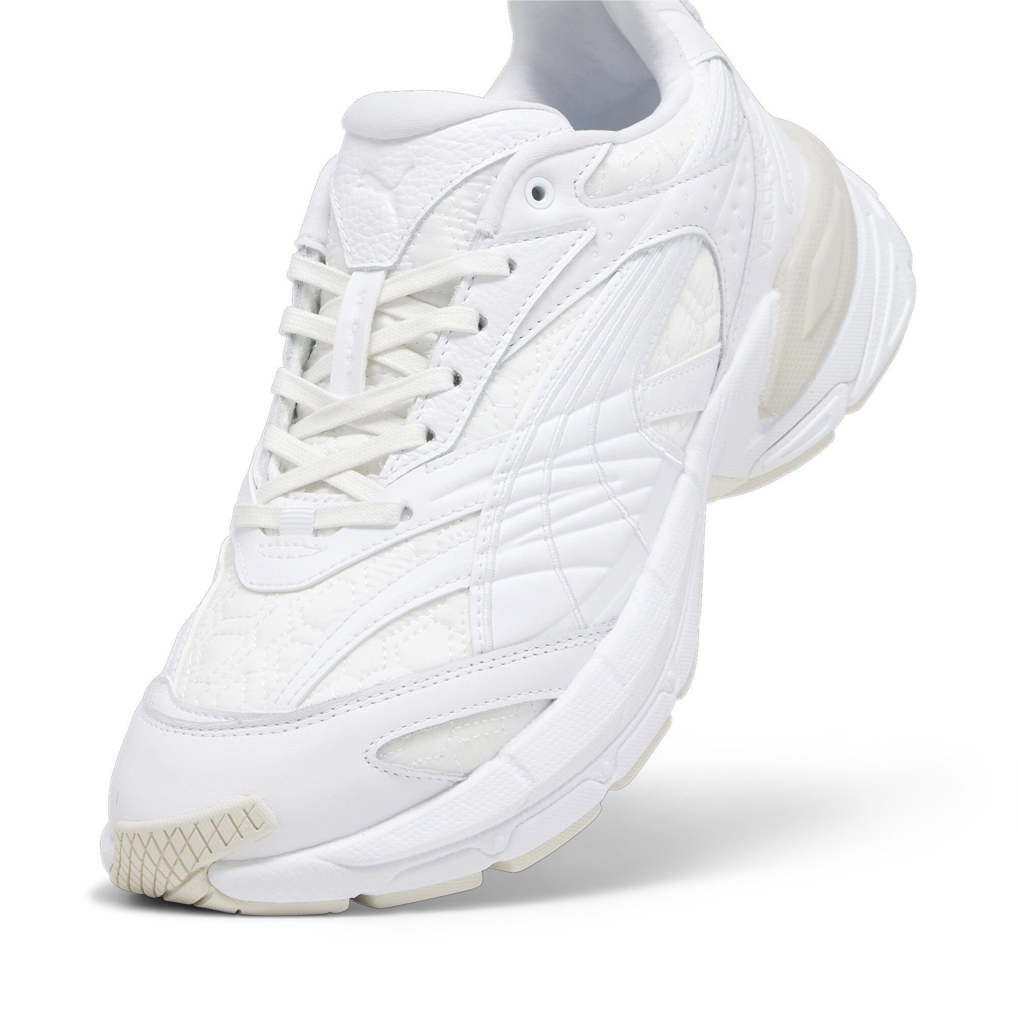 Men's PUMA Velophasis Luxe Sport II Sneakers In White, Size EU 42