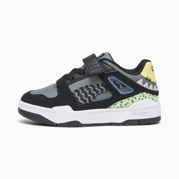 Slipstream Mix Match Kids' Sneakers, Cool Dark Gray-PUMA Black-Flaxen, large-ZAF