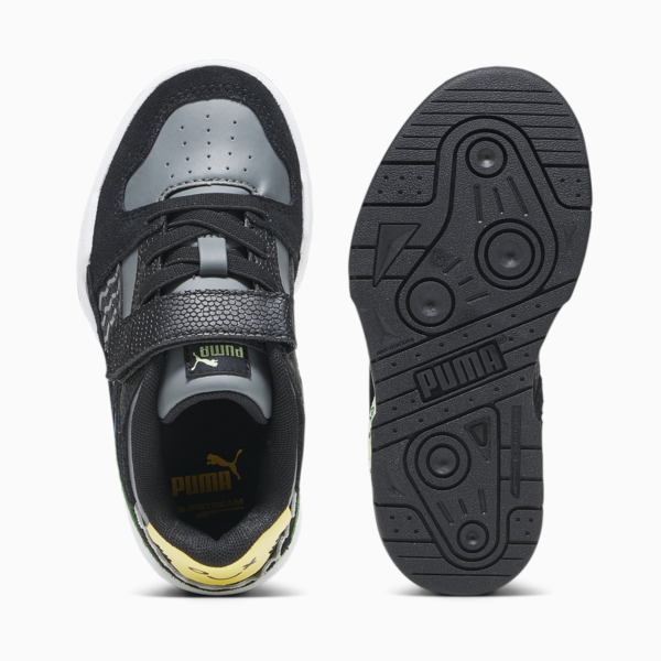 Slipstream Mix Match Kids' Sneakers, Cool Dark Gray-PUMA Black-Flaxen, large-ZAF