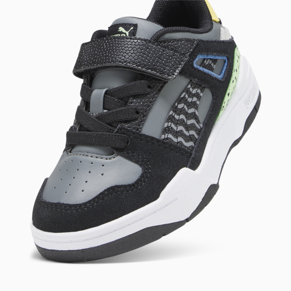 Slipstream Mix Match Kids' Sneakers, Cool Dark Gray-PUMA Black-Flaxen, large-ZAF