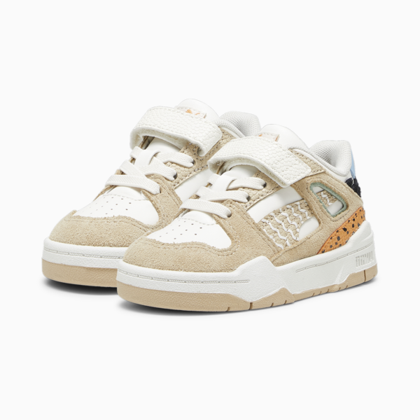 Slipstream Mix Match Toddlers' Sneakers, Warm White-Granola-Silver Sky, large-ZAF